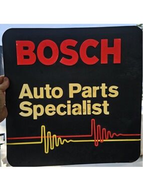 Bosch Auto Parts Specialist Sign 17x17” Original Vintage